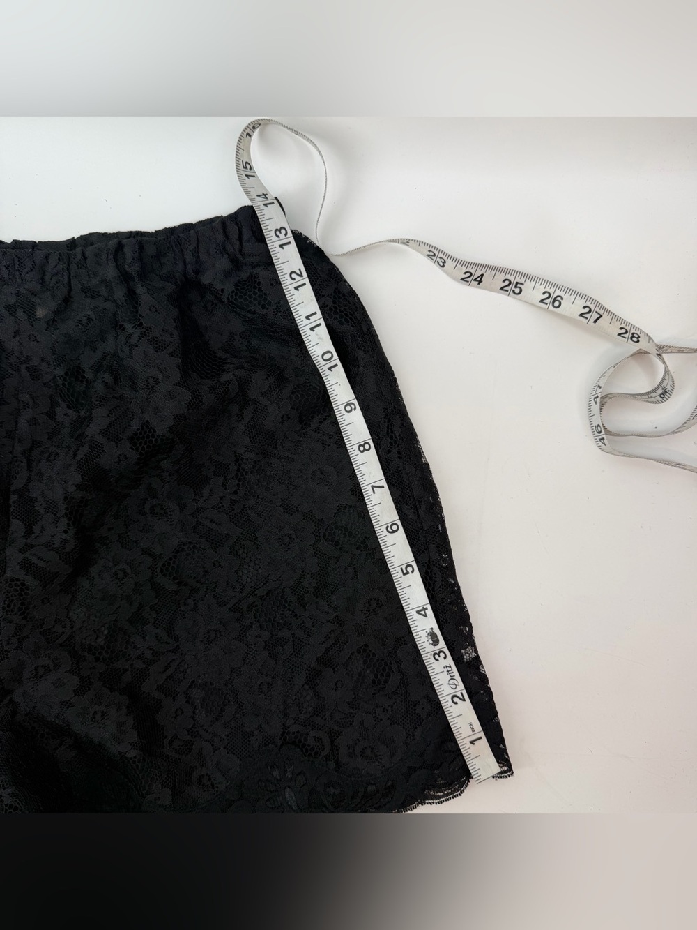 Vtg Victoria’s Secret Gold Label Black Lace Tap Shorts Medium M 90s Coquette - Picture 5 of 5